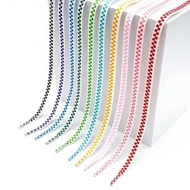 3D Shoe Laces - Sneaker Laces Checkerboard Flat Shoelace - Multi Colors Available