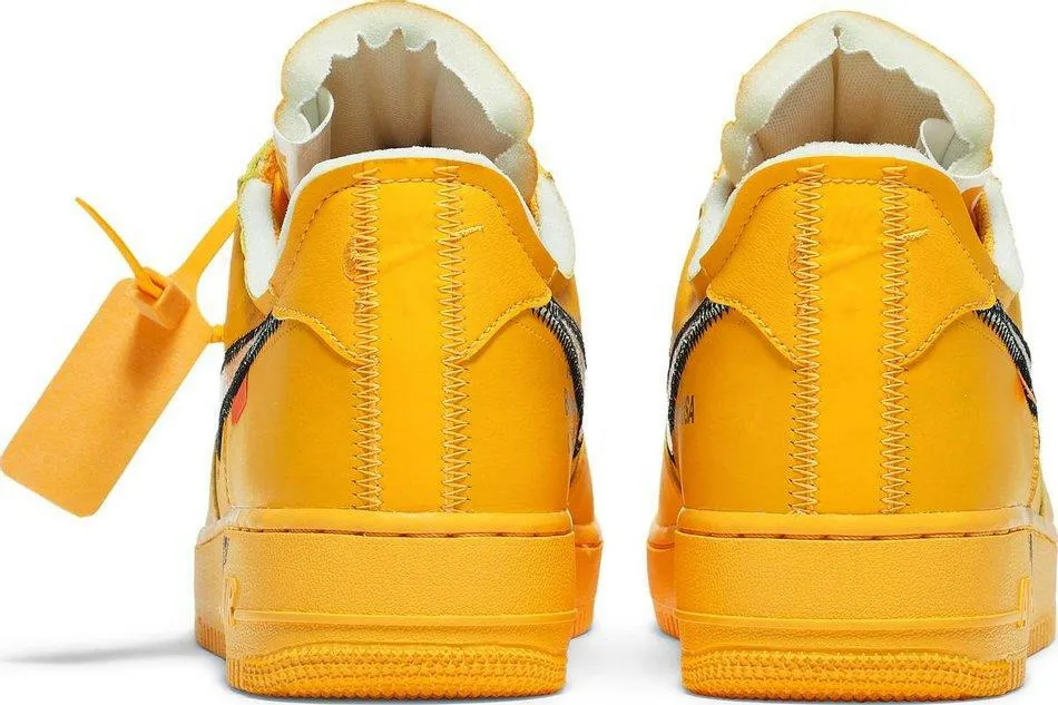 Air Force 1 Low OFF-WHITE University Gold Metallic Silver (2021) Sneakers for Men