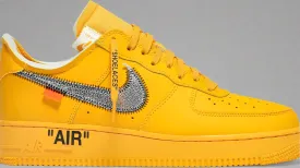 Air Force 1 Low OFF-WHITE University Gold Metallic Silver (2021) Sneakers for Men