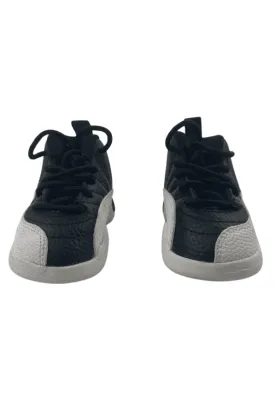 Air Jordan unisex kids black and white high top sneakers size 4C