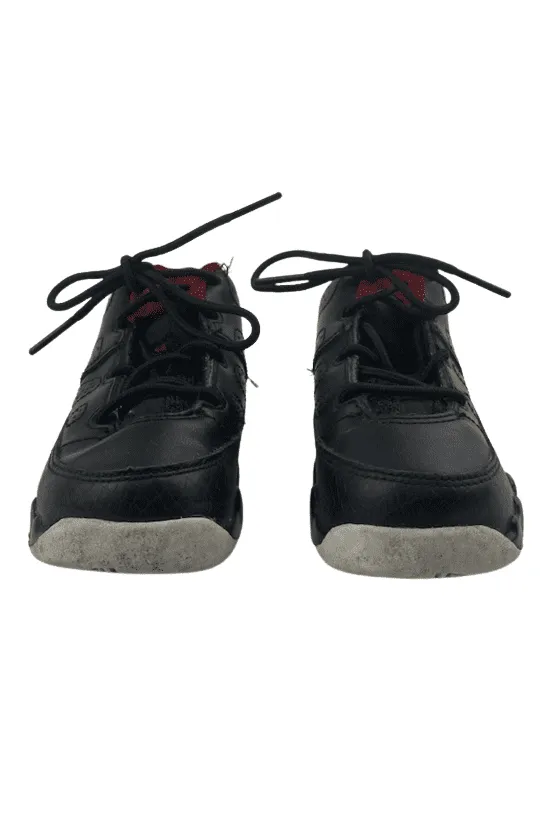 Air Jordan unisex toddler black, red and white sneakers size 7C