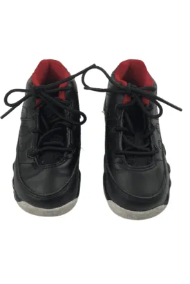 Air Jordan unisex toddler black, red and white sneakers size 7C