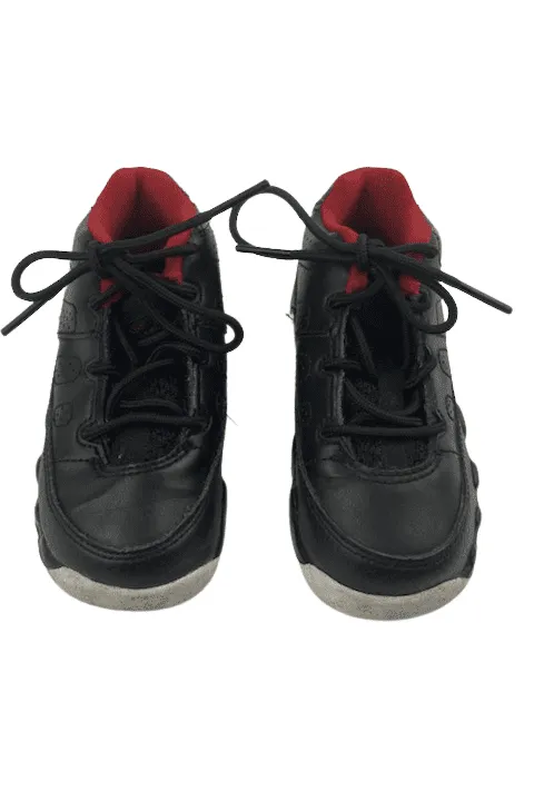Air Jordan unisex toddler black, red and white sneakers size 7C