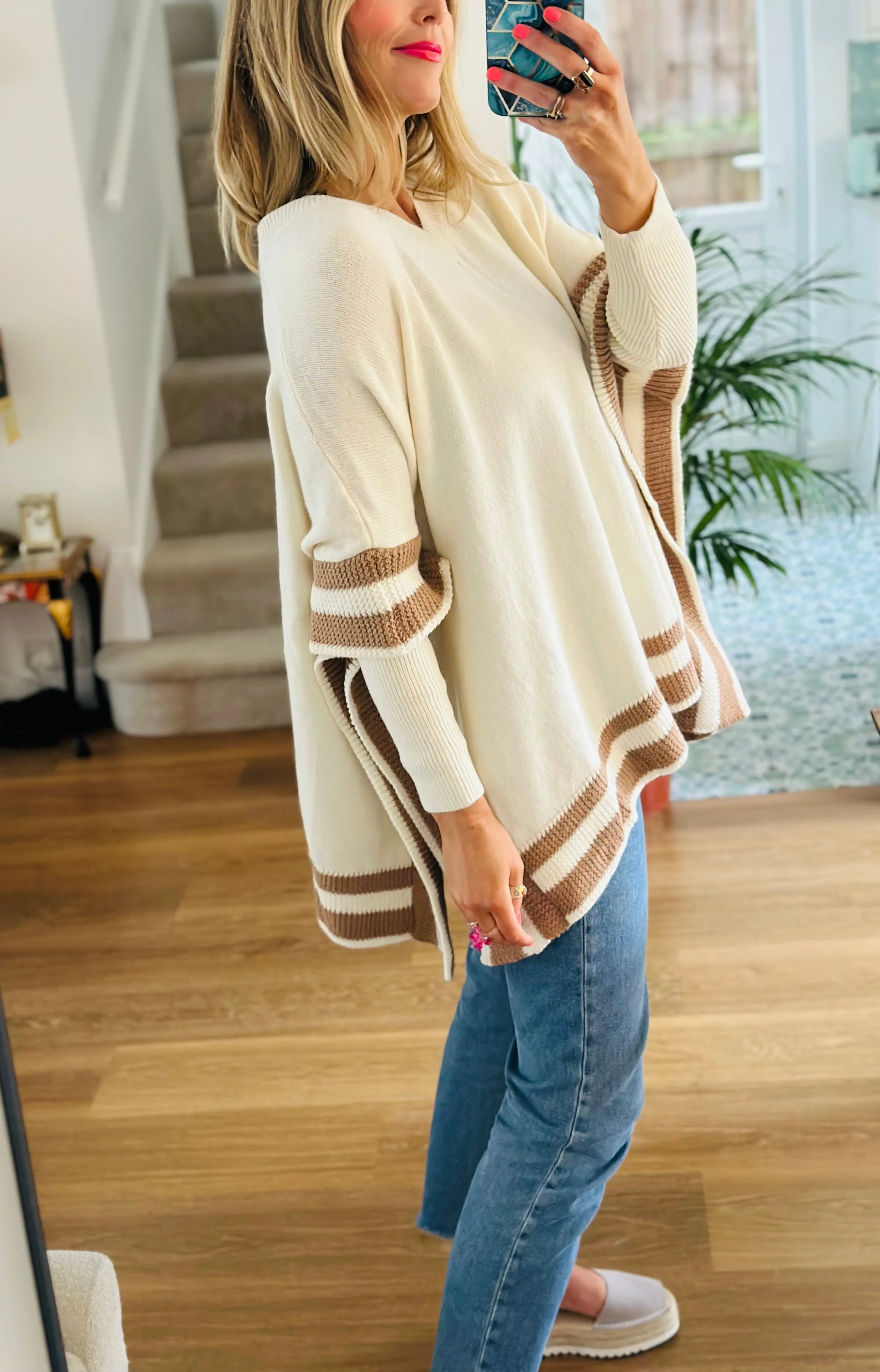 Cricket Style Poncho Cream