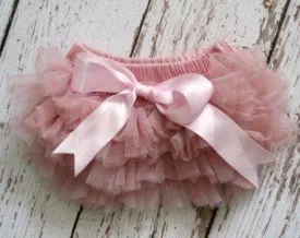 Dusty Rose Ruffled Diaper Cover