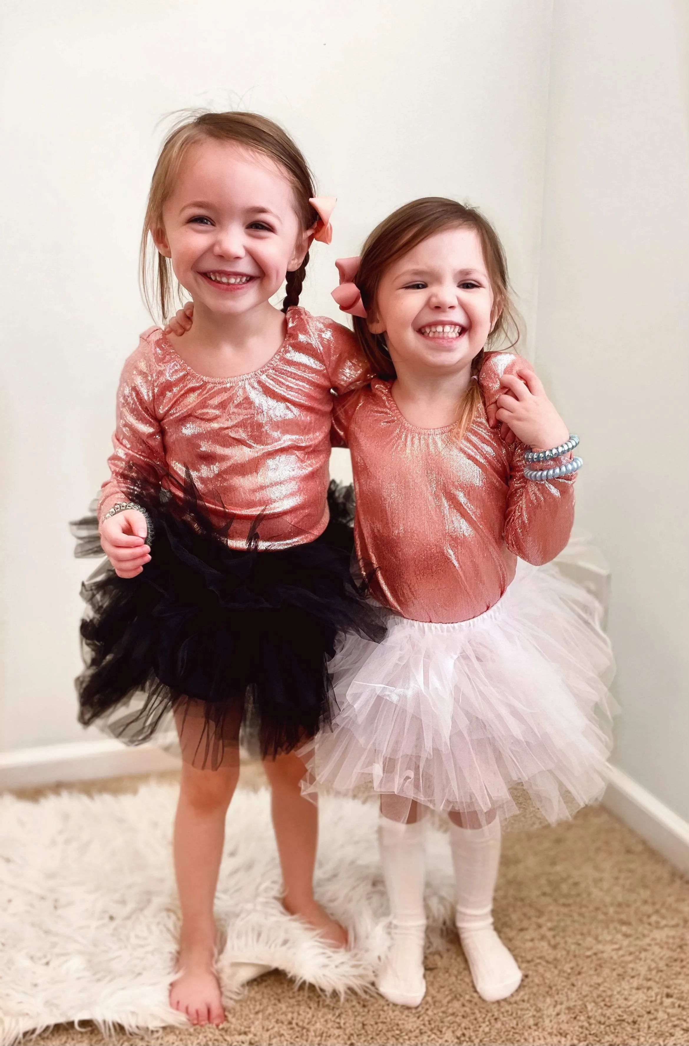 Fluffy Party Tulle Tutu Skirt in Black or White