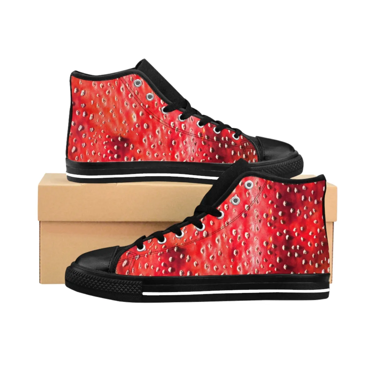 Fly Agaric All-over shoes | Hippie Raver High Top Canvas Sneakers