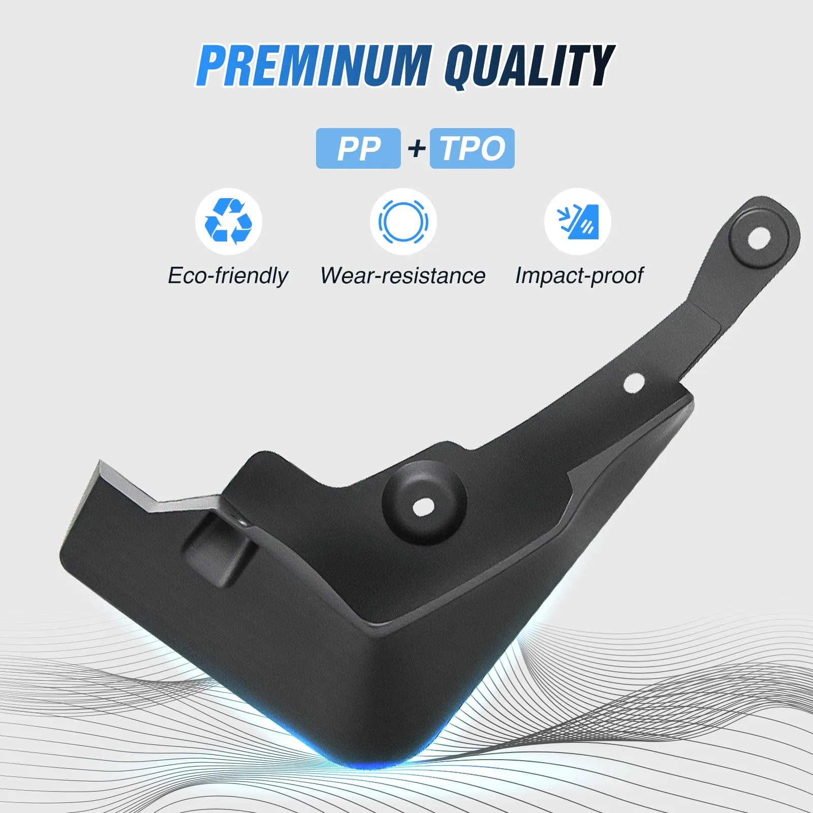 Front & Rear Set Mud Flaps for Toyota RAV4 2019 2020 2021 2022 2023 2024 2025