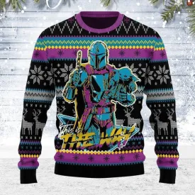 Mandalorian Baby Yoda Christmas Sweater