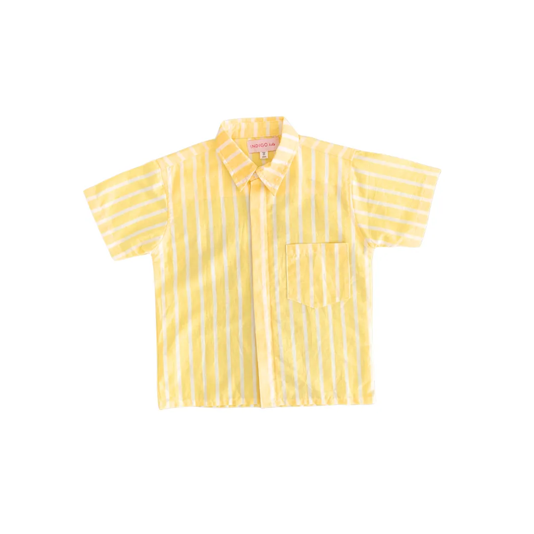 Shawn Shirt in Yellow Stripe