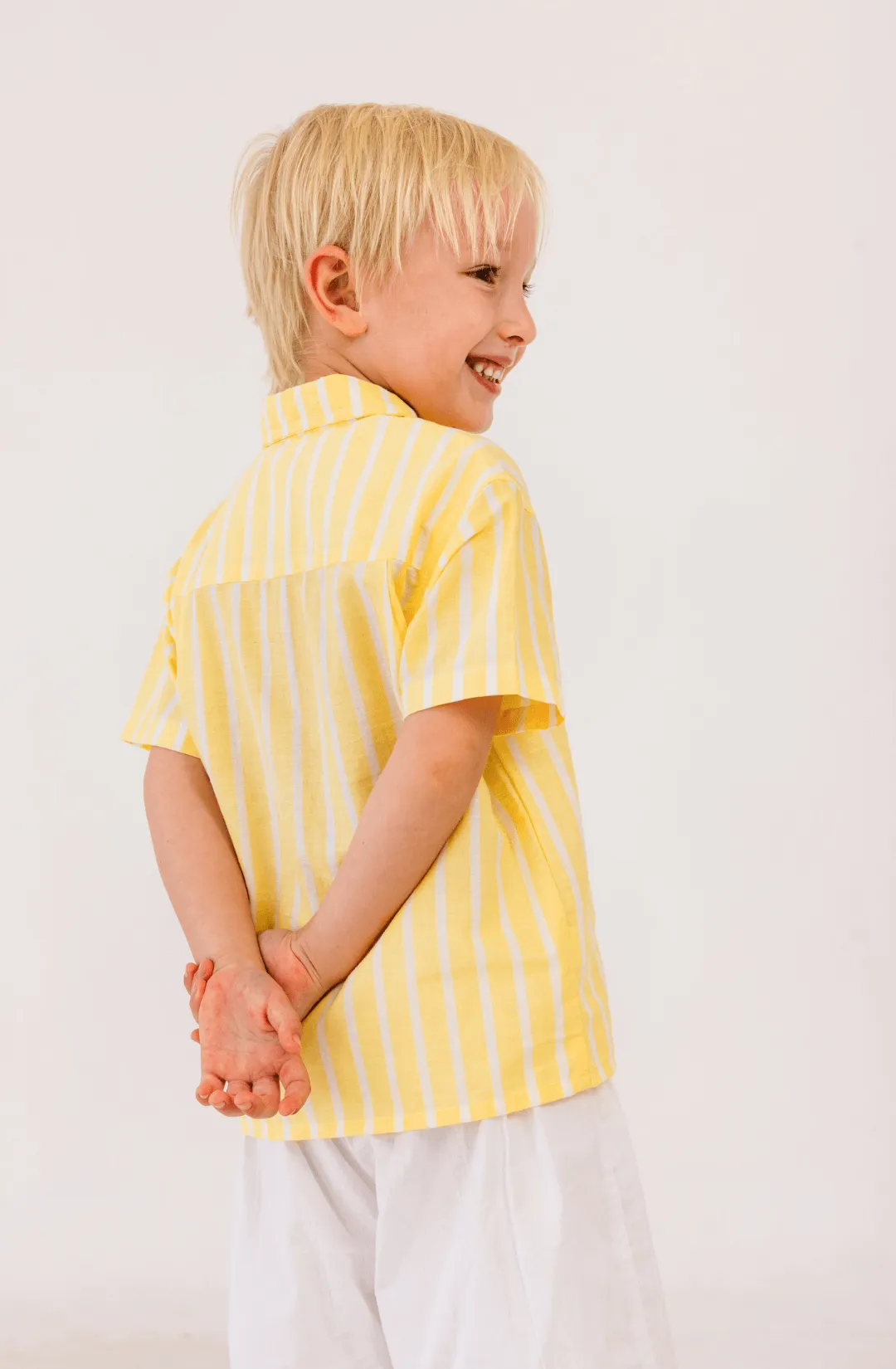 Shawn Shirt in Yellow Stripe