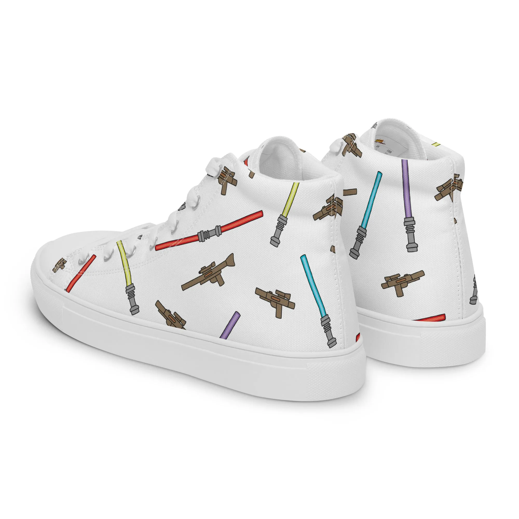 Space Weapon Men’s High Top Canvas Shoes