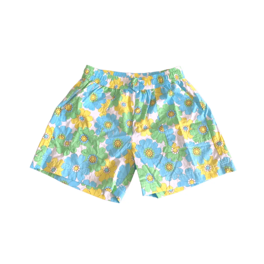 Zara Shorts in Blue Flower Power